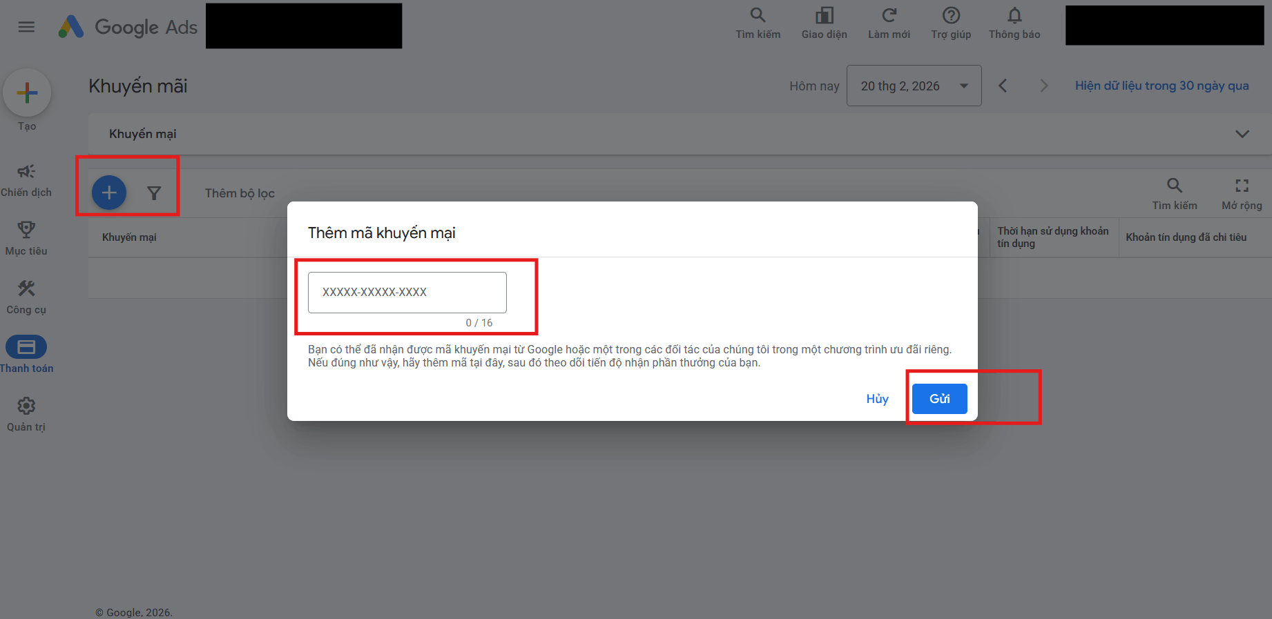 Quy trình sử dụng mã khuyến mãi Google Ads từ đăng ký tài khoản đến nhận ngân sách thưởng