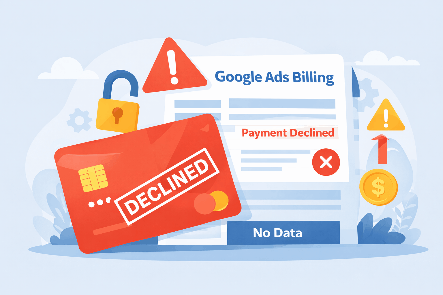 Lỗi thanh toán khiến Google Ads không cắn tiền